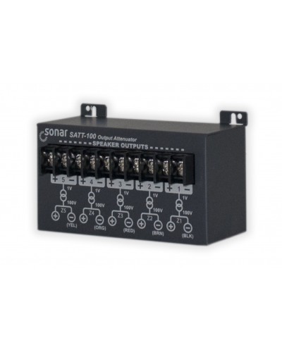 Блок аттенюаторов для настольныx усилителей Sonar SATT-100 в Рубцовске Система оповещения и трансляции Sonar Pintop.ru