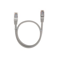 Патч-корд F/UTP, CAT 5e, RJ45-RJ45, 26AWG, LSZH, серый, 0,5м REXANT 02-0110-05