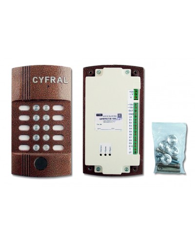 Блок вызова видеодомофона на 10 абонентов Цифрал M-10M/PVC в Рубцовске Блоки вызова многоабонентные Pintop.ru