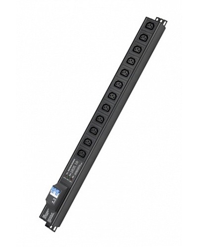 Блок распределения питания вертикальный для 19 шкафов DKC R5VIEC12CBOP в Рубцовске Блоки розеток Pintop.ru