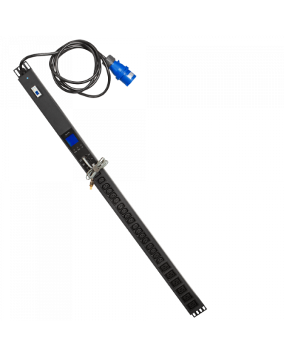 Блок розеток верт. 32A / 250V, 6xC19 + 18xC13, шнур 3.0 м, разъем IEC309 TWT (TWT-PDVMT1-6x18-32A) в Рубцовске Блоки розеток Pintop.ru