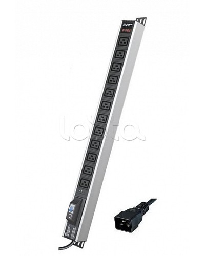 Блок распределения питания вертикальный для 19 шкафов DKC R5V12CBOPCDC19 в Рубцовске Блоки розеток Pintop.ru