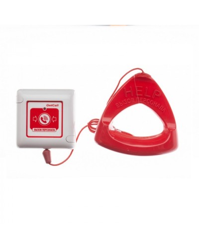 Кнопка со шнуром проводная аналоговая влагозащищенная Getcall GC-0423W1 в Рубцовске Переговорные устройства Pintop.ru