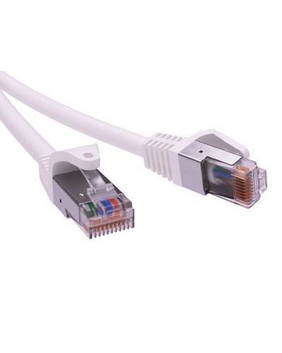 Патч-корд экранированный CAT5E F/UTP 4х2, LSZH, белый, 10м DKC RN5EFU4500WH в Рубцовске Патчкорды (медные) Pintop.ru