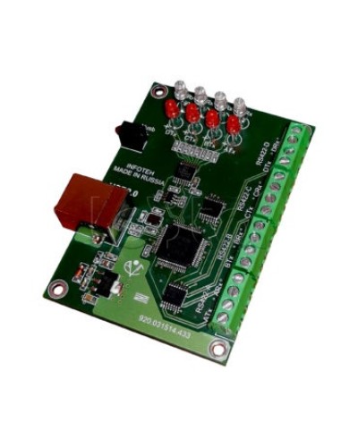 Конвертер USB/RS-422 ИНФОТЕХ AVT-USB/4RS422 в Рубцовске Дополнительное оборудование для ОПС Pintop.ru