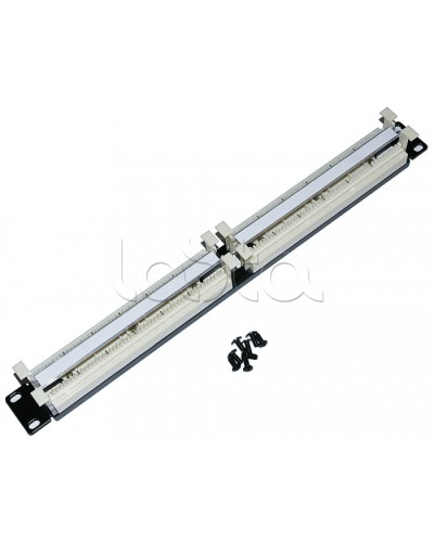 Кросс-панель парная 110 типа 19 1U Cabeus CP-100P-110TYPE в Рубцовске Кроссовое оборудование тип 110 Pintop.ru