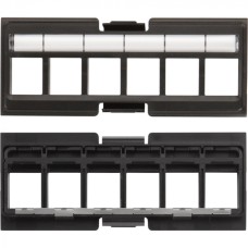 Вставка под кейстоны в модульную панель, экранированная, 6 портов, без шторок LANMASTER LAN-FRM-IN-6OK-SXX