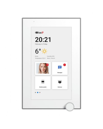 IP-видеодомофон BAS-IP AZ-07L WHITE в Рубцовске Абонентские IP устройства Pintop.ru