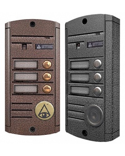 Видеопанель вызывная накладная на 3 абонента Activision AVP453 (PAL, медь) в Рубцовске Вызывные видеопанели малоабонентные Pintop.ru