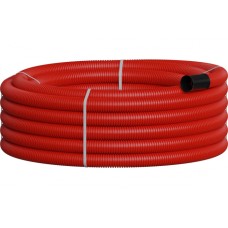 NR050 Двустенная труб.а ПНД гибкая, тип 450, SN26, с зондом, D50мм (20м) цвет красный Экопласт 801050-20
