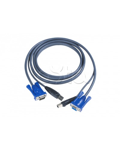 КВМ-кабель с интерфейсами USB, VGA (3м) ATEN 2L-5003U в Рубцовске Видеоусилители, Модуляторы, Делители Pintop.ru