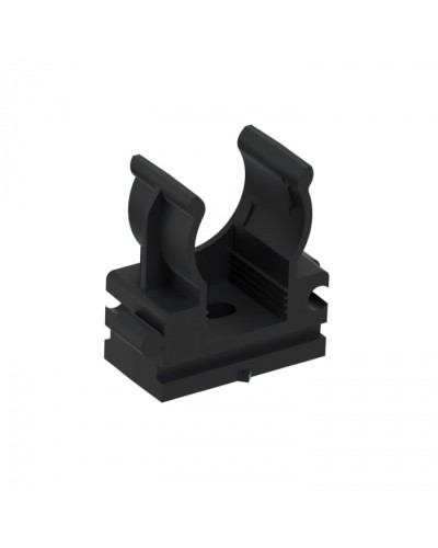 CFQ16 Держатель (клипса) для труб, для монтажного пистолета D16мм, цвет чёрный (10шт) Экопласт (41516-10BL) в Рубцовске Держатели, клипсы, скобы Pintop.ru