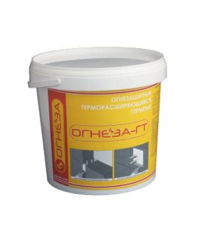 Герметик противопожарный терморасширяющийся Огнеза ОГНЕЗА-ГТ, ведро 3 кг., цвет серый в Рубцовске Дополнительное оборудование пожаротушения Pintop.ru