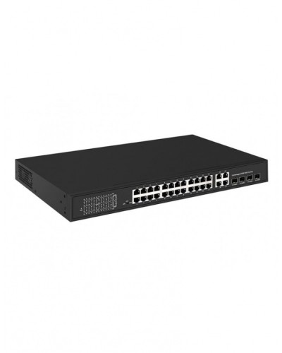 PoE коммутатор Fast Ethernet на 24 x RJ45 портов + 4 x GE Combo uplink порта NST NS-SW-24F4G-P в Рубцовске Коммутаторы Pintop.ru