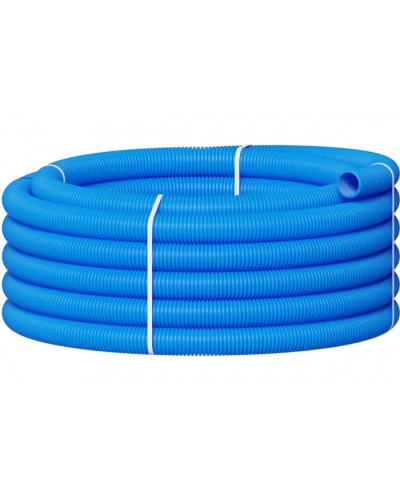 Вентиляционная труба гибкая двустенная для воздуховода (ПНД) D90мм цвет голубой(1шт=50м) Экопласт 803090TR-1 в Рубцовске Гладкая труба Pintop.ru