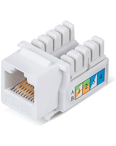 Модуль Keystone Jack RJ-45(8P8C), UTP неэкранированный, CAT 6, тип 90 градусов, белый REXANT PRO 02-0254 в Рубцовске Модули Keystone Pintop.ru