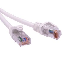 Патч-корд неэкранированный CAT5E U/UTP 4х2, LSZH, белый, 1м DKC RN5EUU4510WH