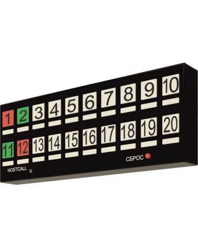 Табло отображения Hostcall MP-730W2 в Рубцовске Система оповещения и трансляции Hostcall Pintop.ru