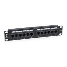 Патч-панель 10", 12 портов RJ-45, категория 5e, Dual IDC Cabeus PL-12-Cat.5e 10"-Dual IDC
