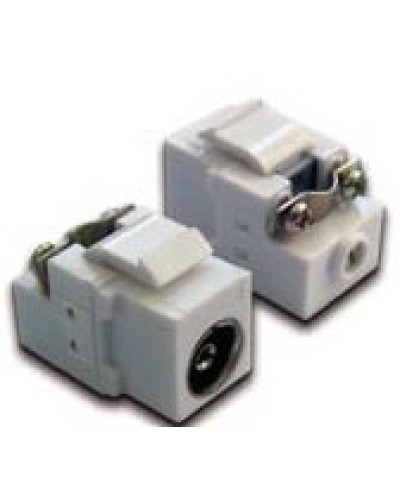 Вставка Keystone TV-розетка, винтовое соединение, белая LANMASTER LAN-OK-TV/S-WH в Рубцовске Коннекторы Pintop.ru