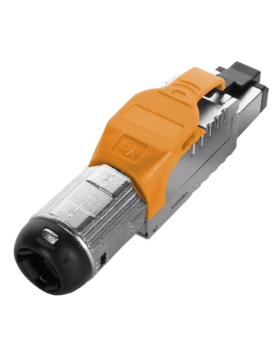 Разъем полевой оконцовки RJ-45 Hyperline (PLUE-8P8C-S-C6A-SH-OR) в Рубцовске Коннекторы Pintop.ru