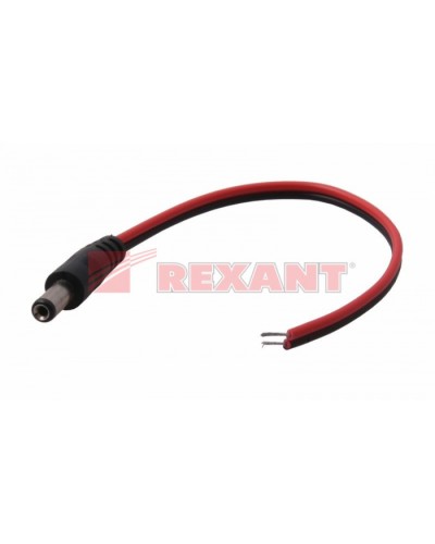 Разем питания штекер 2.1х5.5x10мм с проводом 20см (50шт/уп) REXANT 14-0313 в Рубцовске Коннекторы Pintop.ru