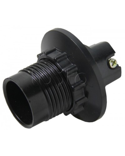 Патрон карболитовый с кольцом Е14 черный без наклейки EKF (LHC-E14-r) в Рубцовске Источники света(Лампы) Pintop.ru