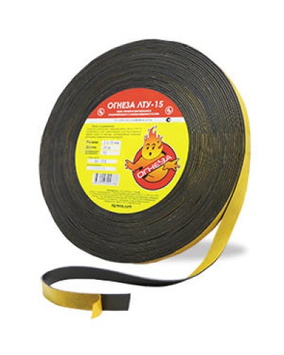 Лента термоуплотнительная Огнеза ОГНЕЗА-ЛТУ 2*15 мм., рулон 25 пог.м. в Рубцовске Дополнительное оборудование пожаротушения Pintop.ru
