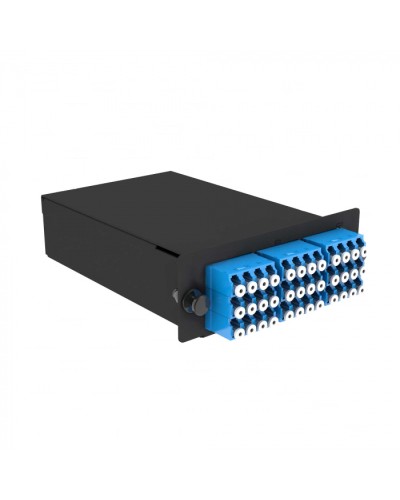 Кассета кроссовая черный Cabeus (FO-9-3x12MPO(m)/А-36xLC/U-A-BK) в Рубцовске Кросс оптический Pintop.ru