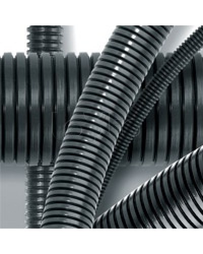 Труба гофрированная DN17мм, ПВ-2, д. вн. 16,8 мм, д. нар. 21,2 мм, полиамид 6 DKC (PA601721F2) в Рубцовске Труба гофрированная Pintop.ru