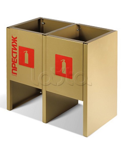 Подставка напольная ПРЕСТИЖ золото под 2 огнетушителя ПОЖТЕХНИКА в Рубцовске Аксессуары для огнетушителей Pintop.ru