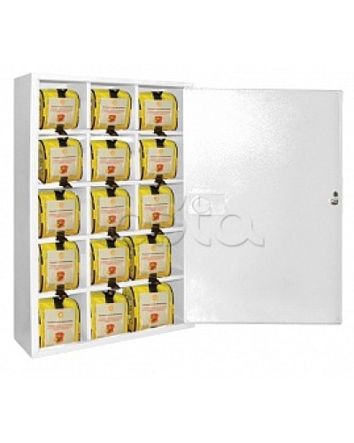 Футляр металлический секционный ПОЖТЕХНИКА ФМС-15 закрытый, белый в Рубцовске Пожарные шкафы Pintop.ru