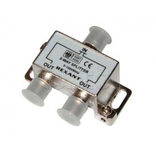 Делитель телевизионный ТВх2 под F разъём 5-1000 МГц (10шт/уп) REXANT 05-6001