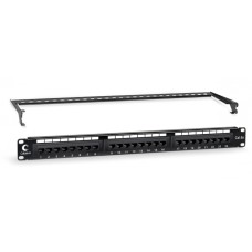 Патч-панель 19" (1U) 24 порта RJ-45 кат.6а Cabeus (PL-24-Cat.6a-Dual IDC)