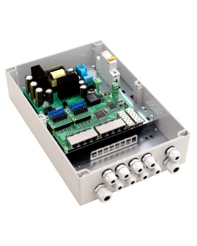 PoE-коммутатор 10-портовый, управляемый уличный TFortis PSW-2G8F+ в Рубцовске Коммутаторы Pintop.ru