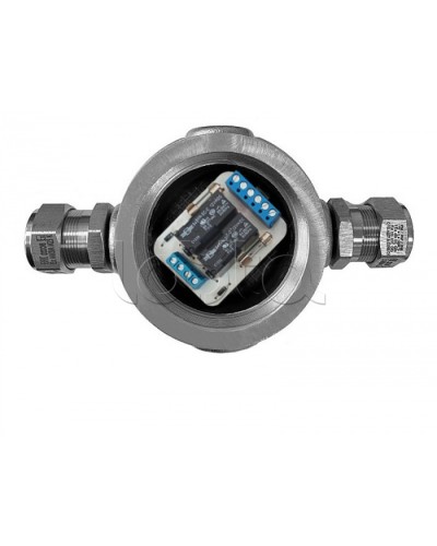 Магнито-Контакт УК-ВК-Ех-24 АЯКС П, с двумя кабельными вводами Ех МКВМ 16 в Рубцовске Комутационные взрывозащищенные коробки Pintop.ru