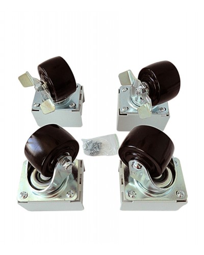 Eurolan Набор роликов 4 шт., до 600 кг, серия S3000 (60A-26-01-31BL) в Рубцовске Аксессуары для стоек и шкафов Pintop.ru